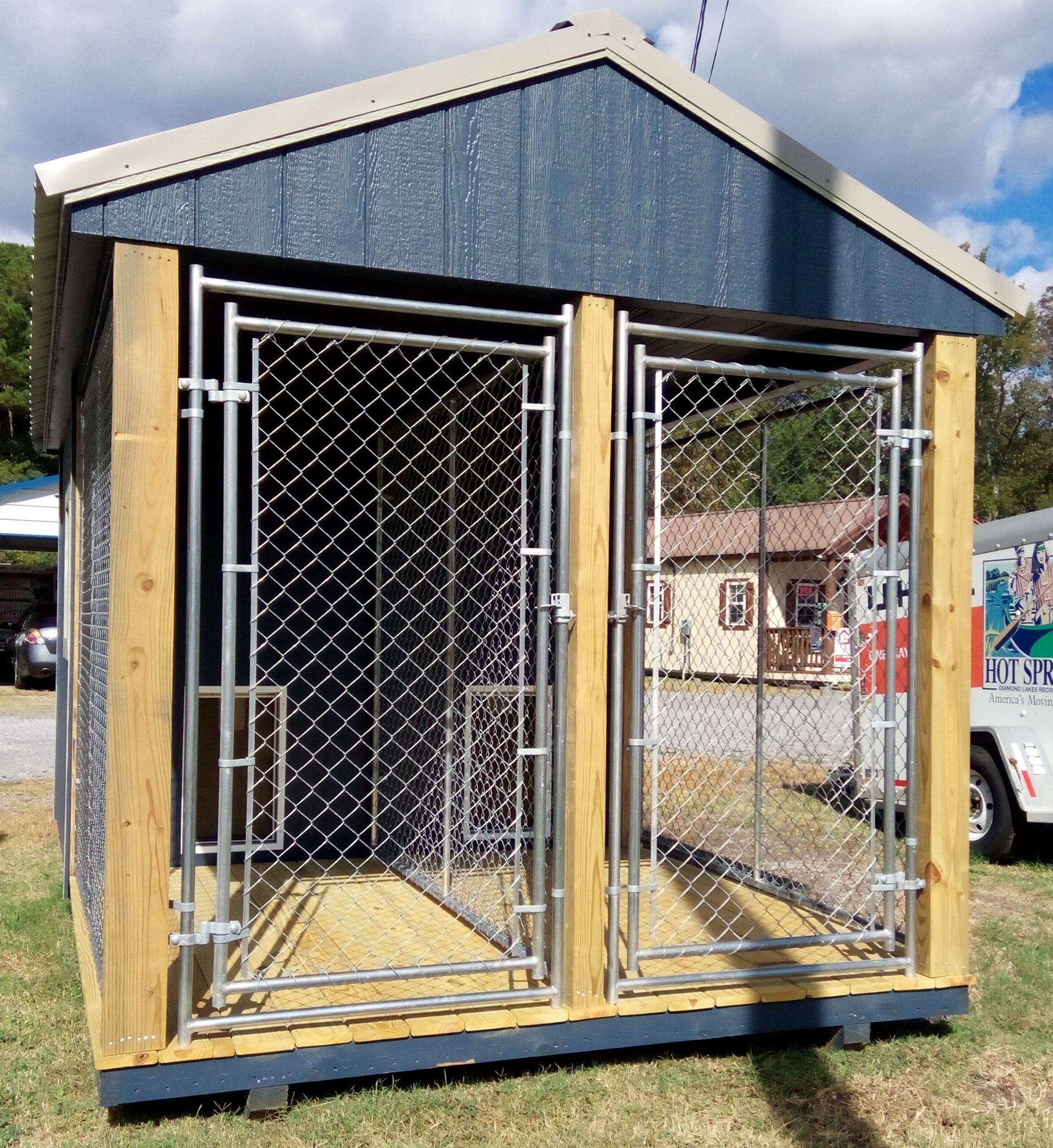 Double Dog Kennel Gibsons Portable Buildings